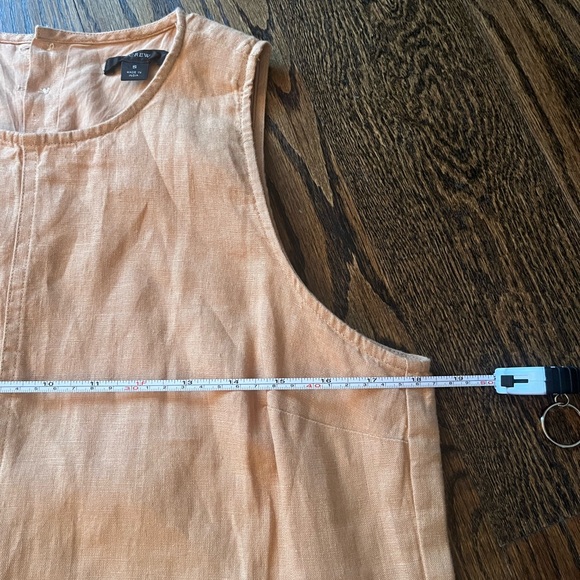 J.Crew Button-Back 100% Linen Shift Dress - Picture 9 of 11